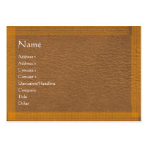 Superficie elegante de la frontera n de Brown Tarjetas De Visita