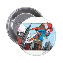 Superhombre y rascacielos pins