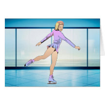 SUPERIOR chica del patinaje artístico Felicitación