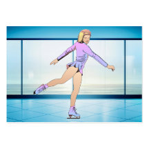 SUPERIOR chica del patinaje artístico Plantillas De Tarjetas Personales