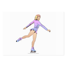 SUPERIOR chica del patinaje artístico Tarjeta De Visita
