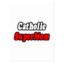 SuperMom católico Postales