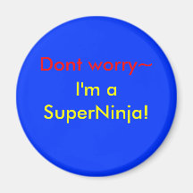 ¡SuperNinja! Imán De Nevera