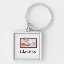 Supernurse - personalice el llavero con nombre de 