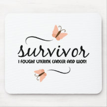Superviviente - cáncer uterino alfombrillas de raton
