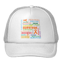 Superviviente Collage.png de la leucemia Gorros Bordados