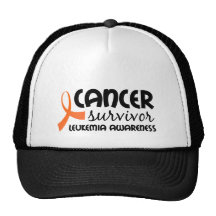 Superviviente - conciencia de la leucemia gorras