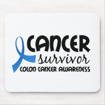 Superviviente - conciencia del cáncer de colon alfombrilla de ratón