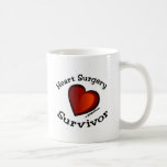 Superviviente de la cirugía de corazón tazas de café