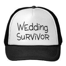 Superviviente del boda gorros bordados