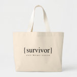 Superviviente del cáncer de pecho bolsas de mano