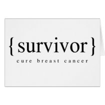 Superviviente del cáncer de pecho tarjetas