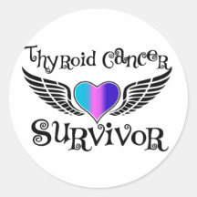 Superviviente del cáncer de tiroides pegatina
