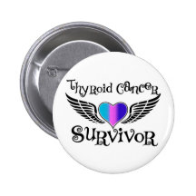Superviviente del cáncer de tiroides pins