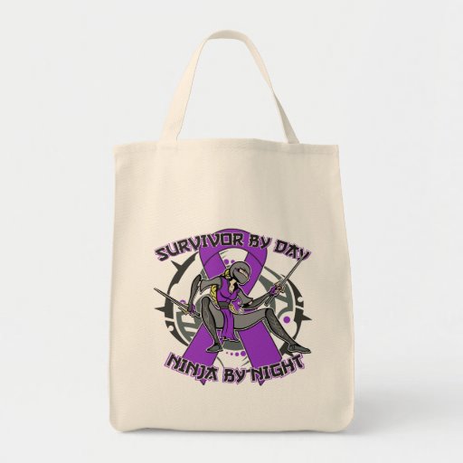 Superviviente del Fibromyalgia por el día Ninja po Bolsas De Mano