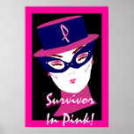 "Superviviente en poster del rosa I" - personaliza