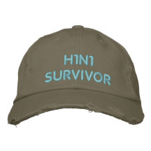 SUPERVIVIENTE H1N1 GORRAS BORDADAS