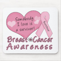 Superviviente Mousepad del cáncer de pecho Tapete De Raton