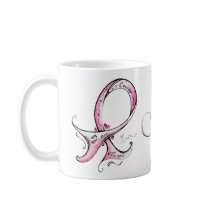 Superviviente rosado de la cinta tazas