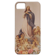 Suposición del Virgen María bendecido iPhone 5 Cárcasas