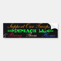 support_impeach1 pegatina de parachoque