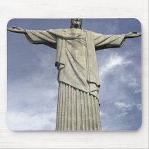 Suramérica, el Brasil, Río de Janeiro. Cristo Alfombrillas De Ratones