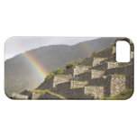 Suramérica, Perú, Machu Picchu. Arco iris encima iPhone 5 Fundas