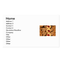 Surtido de tarjeta de visita de las galletas