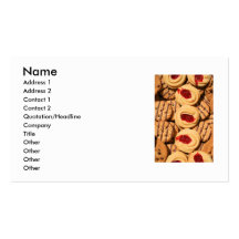 Surtido de tarjeta de visita de las galletas