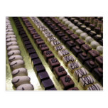 Surtidos del chocolate tarjetas postales