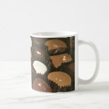 Surtidos del chocolate tazas de café