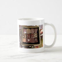 Surtidos del chocolate tazas de café