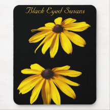 Susans observado negro alfombrillas de raton