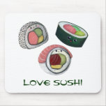 Sushi del amor alfombrilla de raton