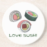 Sushi del amor posavasos para bebidas