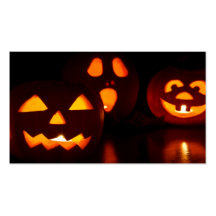 Susto de la calabaza de Halloween Plantilla De Tarjeta De Visita