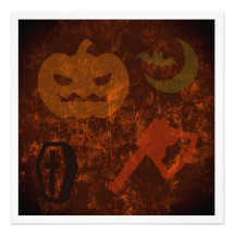 Sustos de Halloween en fondo misterioso Invitacion Personalizada