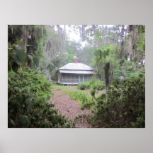 Suwannee histórico salta cabina de la Florida Posters