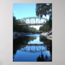 Suwannee histórico salta puente la Florida Posters