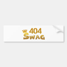 Swag de 404 Georgia Pegatina De Parachoque