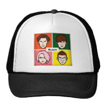 Swag de la floración gorros bordados