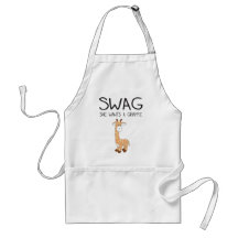 SWAG ella quiere una jirafa Delantal
