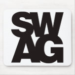 Swag - negro alfombrillas de raton