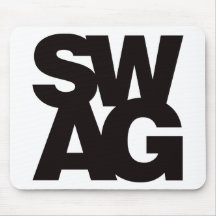 Swag - negro alfombrillas de raton
