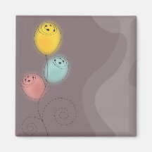 Sweet Abstract Flowers Magnets
