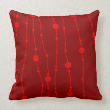 Swingin rojo gotea la almohada de tiro retra
