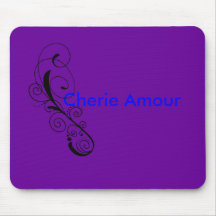 SwirlFreebie061509, amorío de Cherie Alfombrillas De Ratones