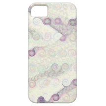 Swirlies de cuero en colores pastel iPhone 5 Case-Mate cárcasa