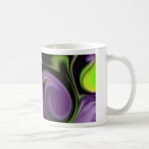 Swirly líquido púrpura taza