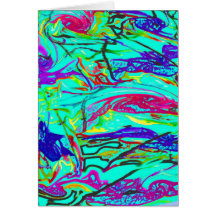 swirly lirios tarjeton